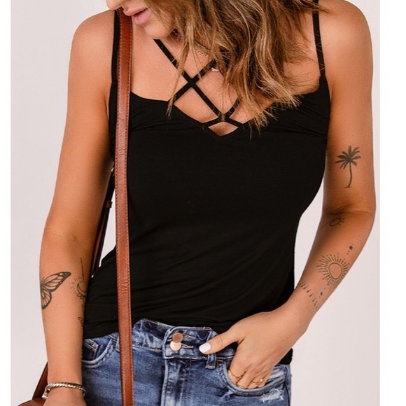 We Meet Again Crisscross Strap Cami - Picture 4 of 5